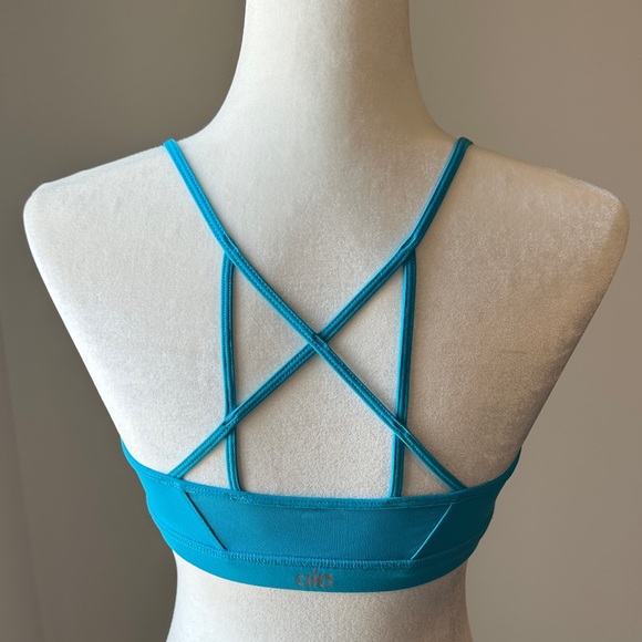 ALO Yoga Bright Blue Bralette SMALL - Picture 5 of 7
